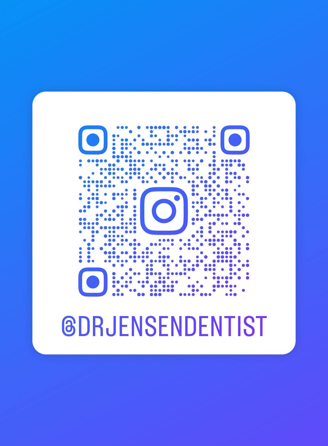 Dr Jensen Instagram QR Code